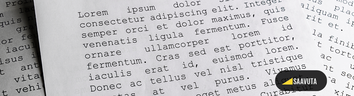 Latinaa kirjoitettuna paperille.